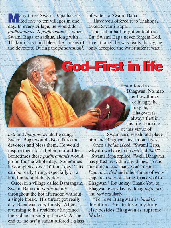 God-First in life